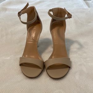 Strap nude heels